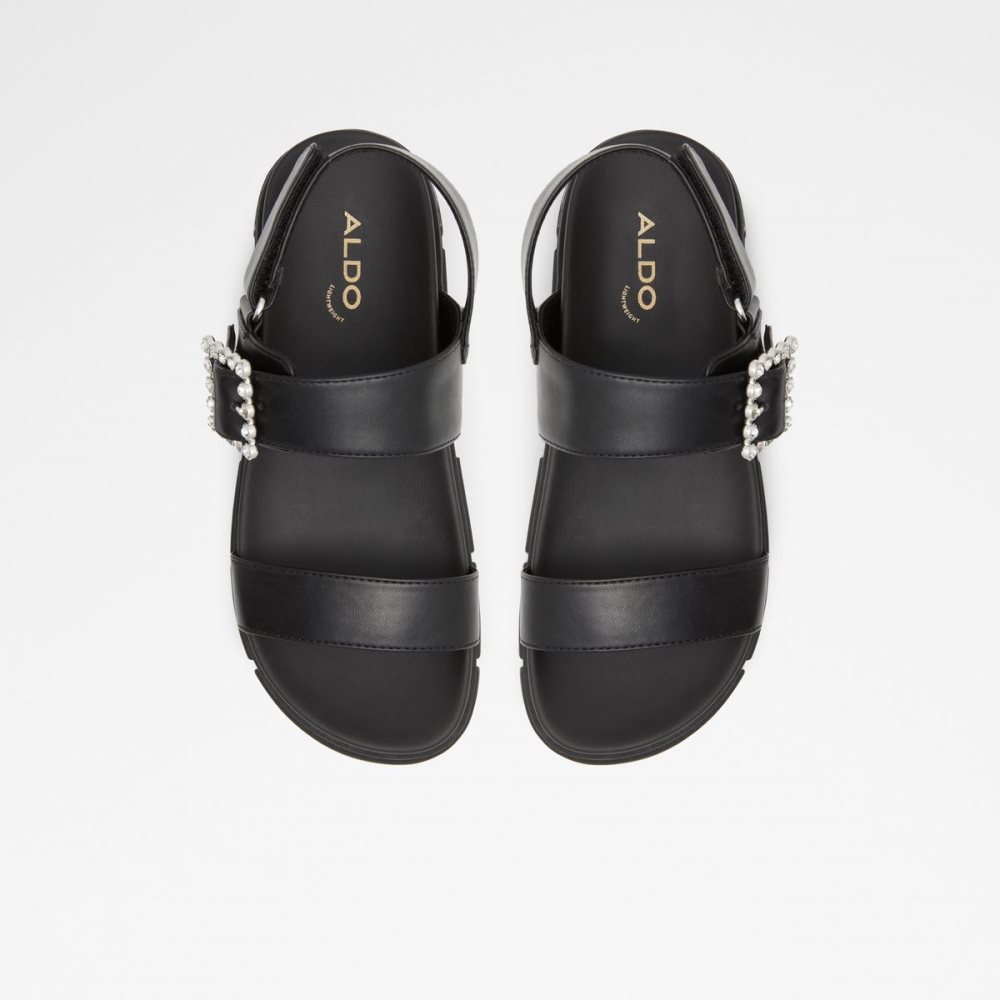 Sandalias Aldo Corinne Planos Sandal - Lug Sole Negros | 78JOSQPBN