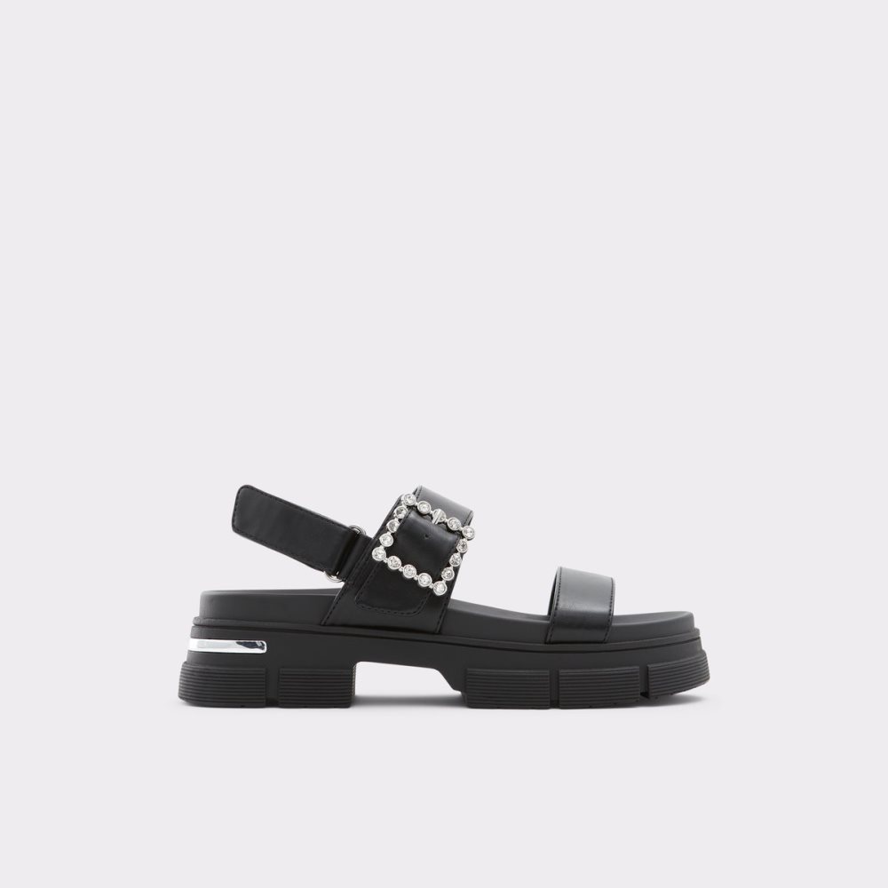 Sandalias Aldo Corinne Planos Sandal - Lug Sole Negros | 78JOSQPBN