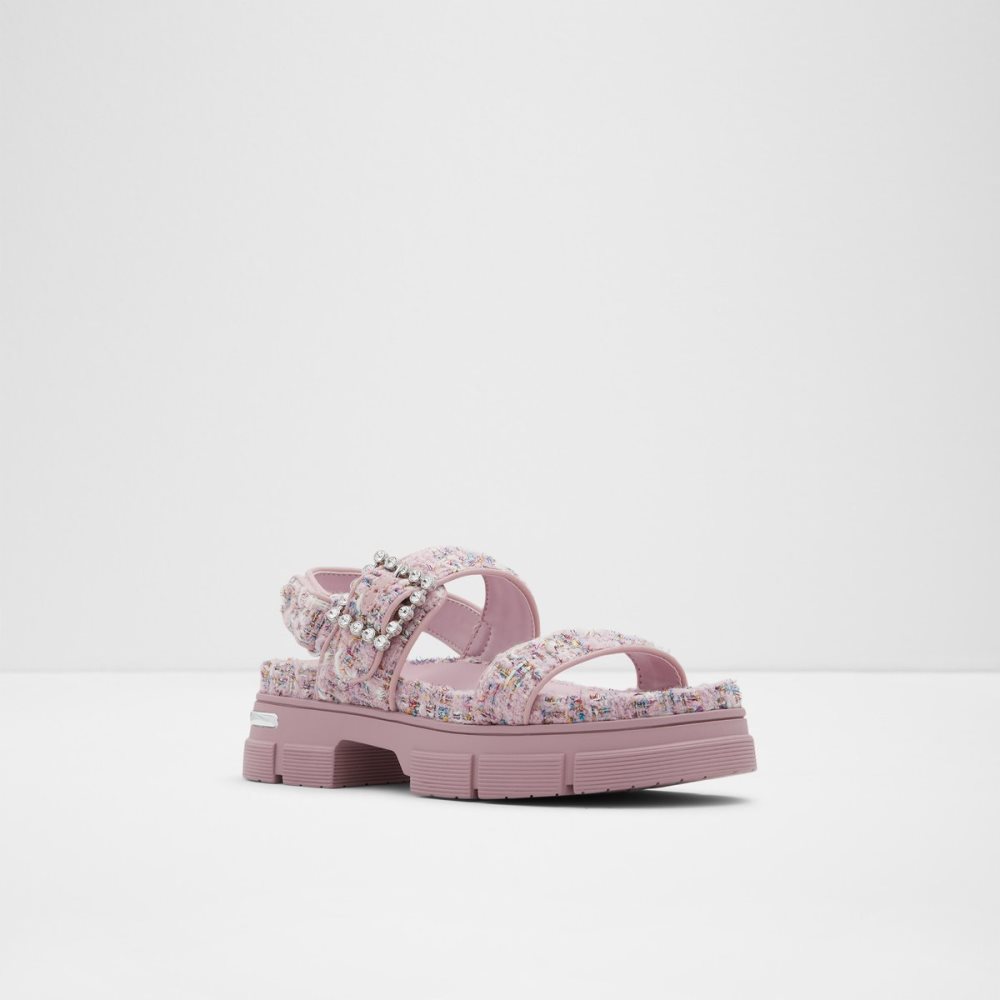 Sandalias Aldo Corinne Planos Sandal - Lug Sole Rosas | 93OYGBEDK