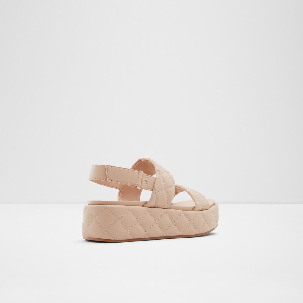 Sandalias Aldo Cossette Wedge Sandal - Flatform Beige | 35YEANTMD