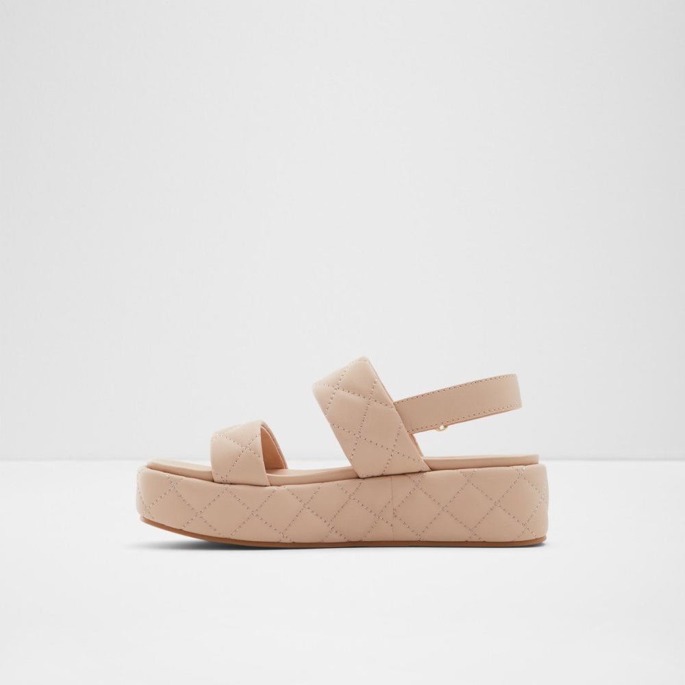 Sandalias Aldo Cossette Wedge Sandal - Flatform Beige | 35YEANTMD