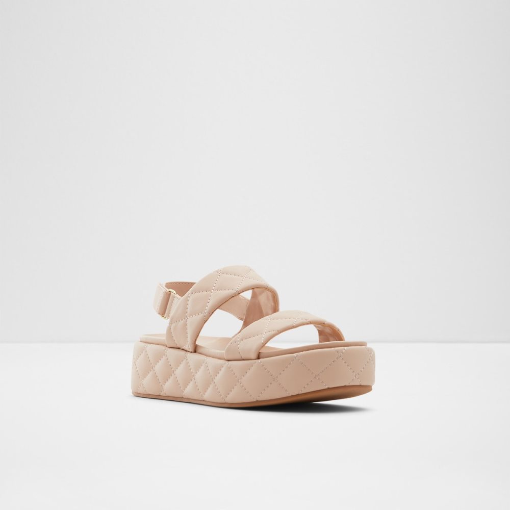 Sandalias Aldo Cossette Wedge Sandal - Flatform Beige | 35YEANTMD