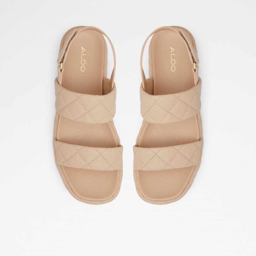 Sandalias Aldo Cossette Wedge Sandal - Flatform Beige | 35YEANTMD