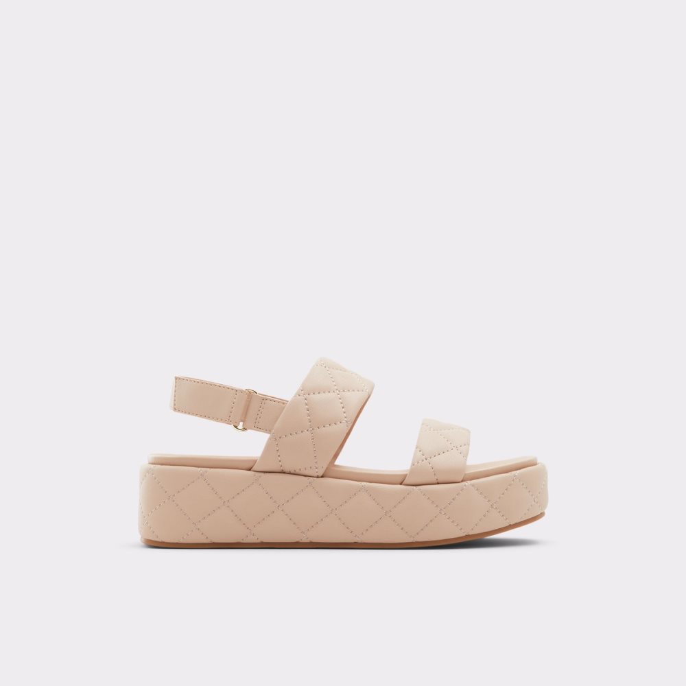 Sandalias Aldo Cossette Wedge Sandal - Flatform Beige | 35YEANTMD