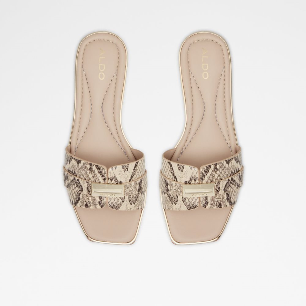 Sandalias Aldo Darine Chanclas Sandal Beige | 10HBWMTSA