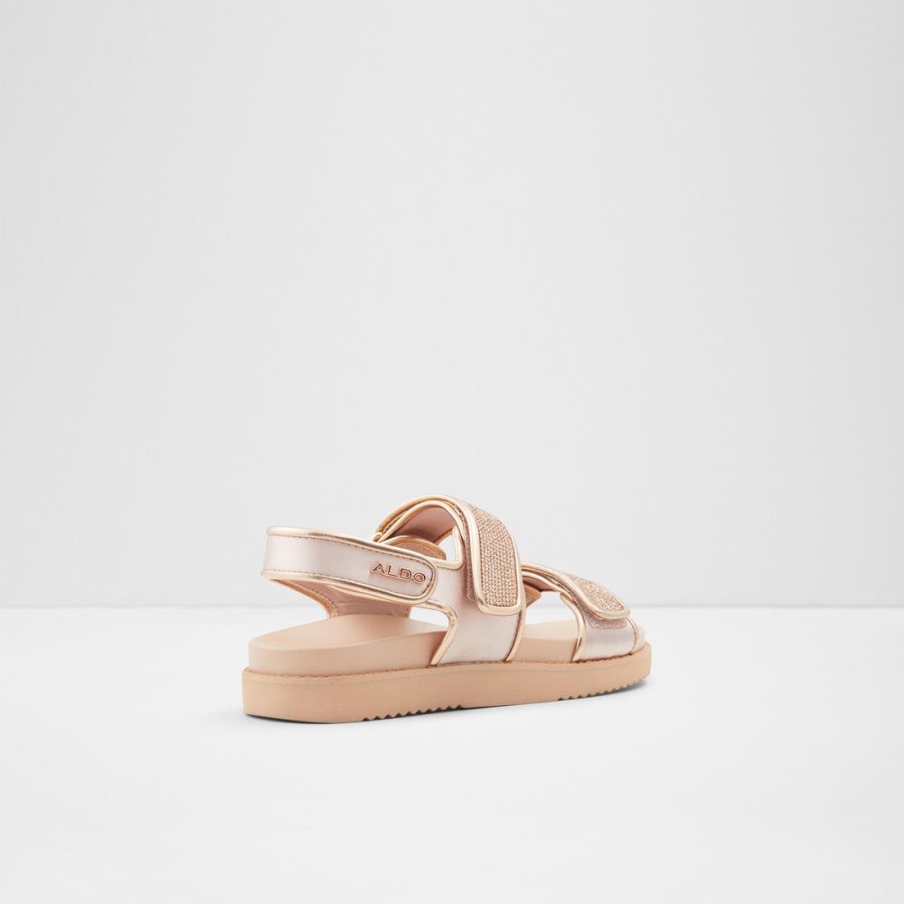 Sandalias Aldo Eowiliwia Sling Back Planos Sandal Rosas Dorados | 02GEJXVKA