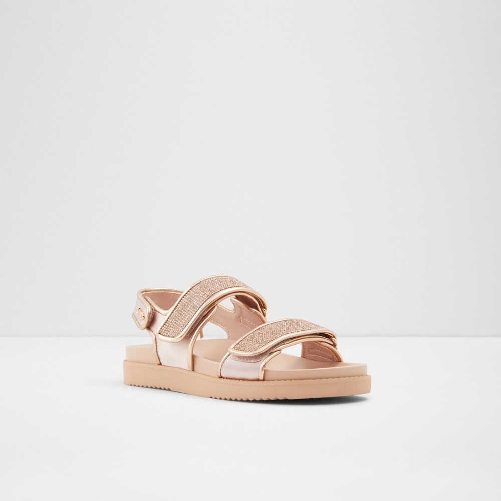 Sandalias Aldo Eowiliwia Sling Back Planos Sandal Rosas Dorados | 02GEJXVKA