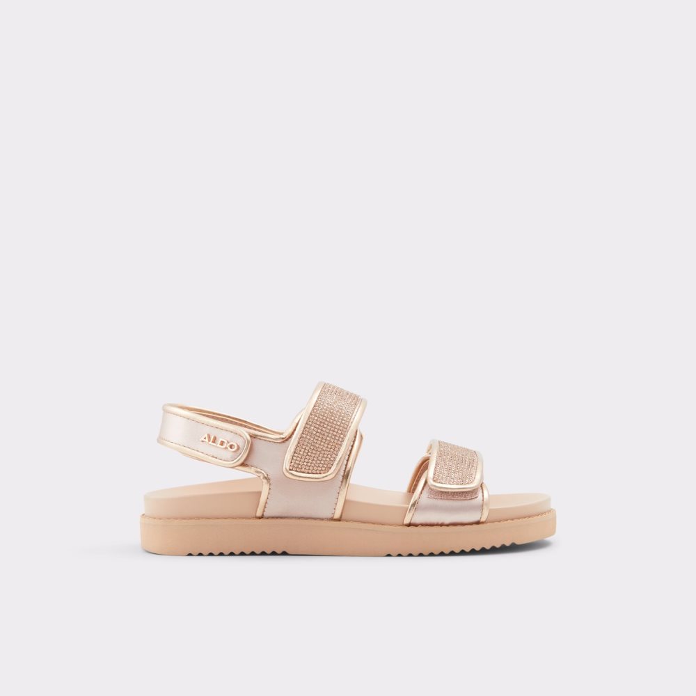 Sandalias Aldo Eowiliwia Sling Back Planos Sandal Rosas Dorados | 02GEJXVKA