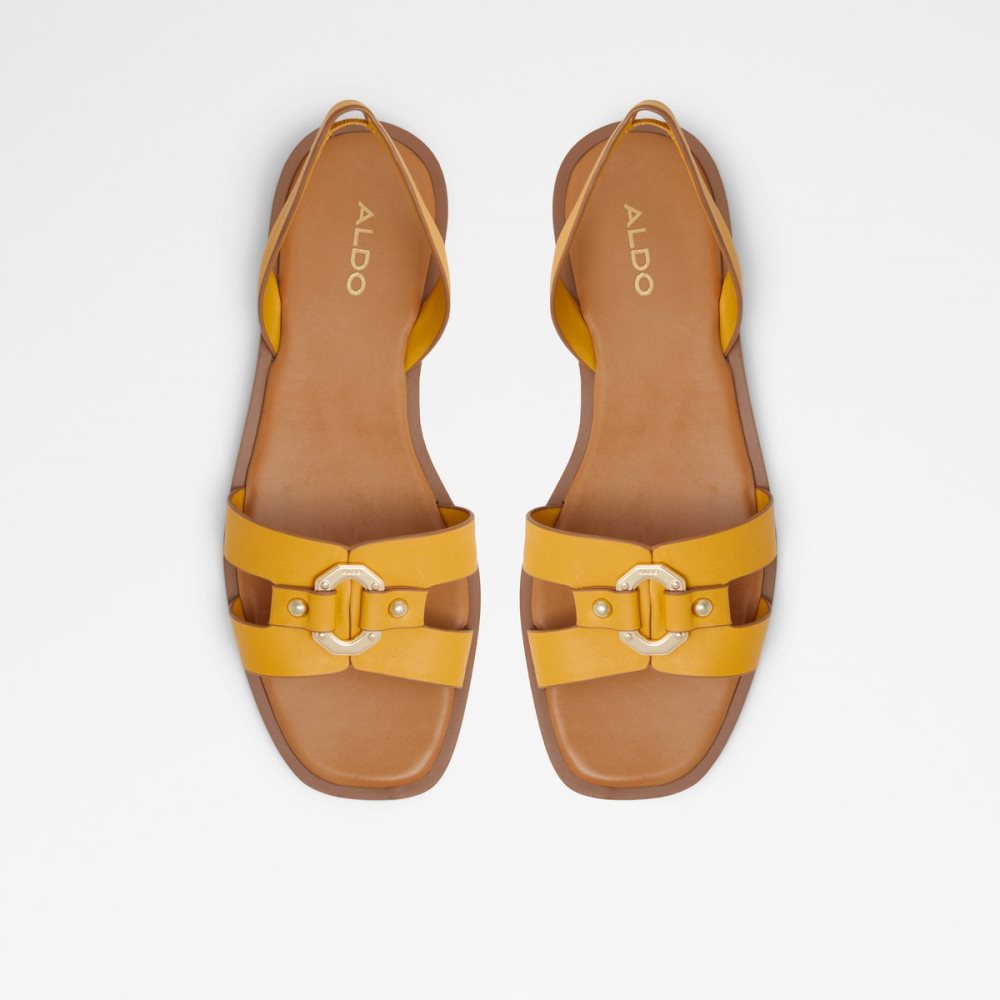 Sandalias Aldo Fandra Sling Back Sandal Amarillos | 17FKGOYBN