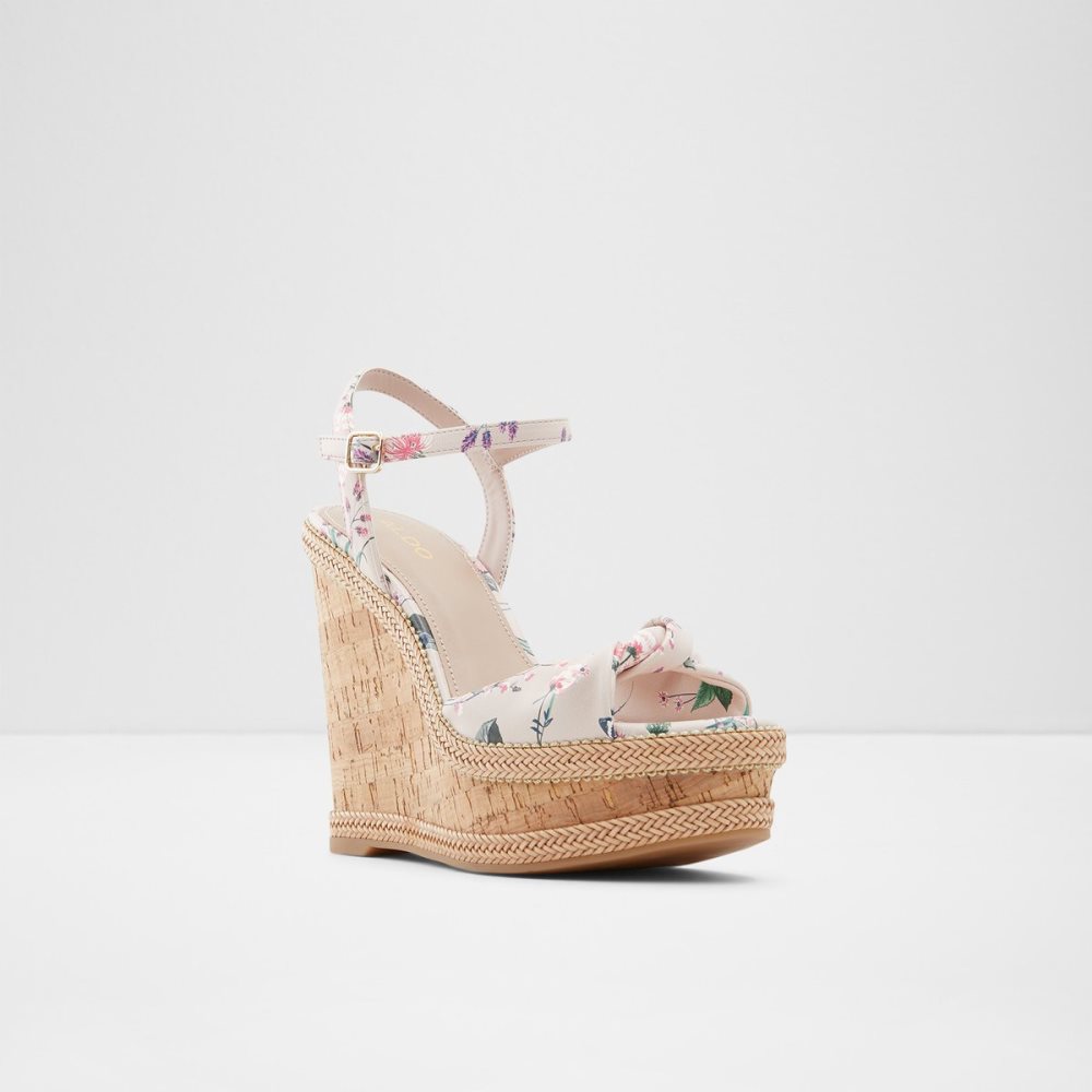 Sandalias Aldo Florenna Wedge Sandal - Wedge Rosas | 38QHLNIPK