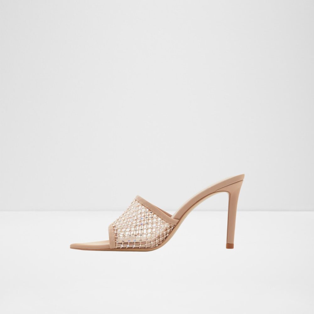 Sandalias Aldo Fluri High Sandal - Stiletto Beige | 23PUYSZOK