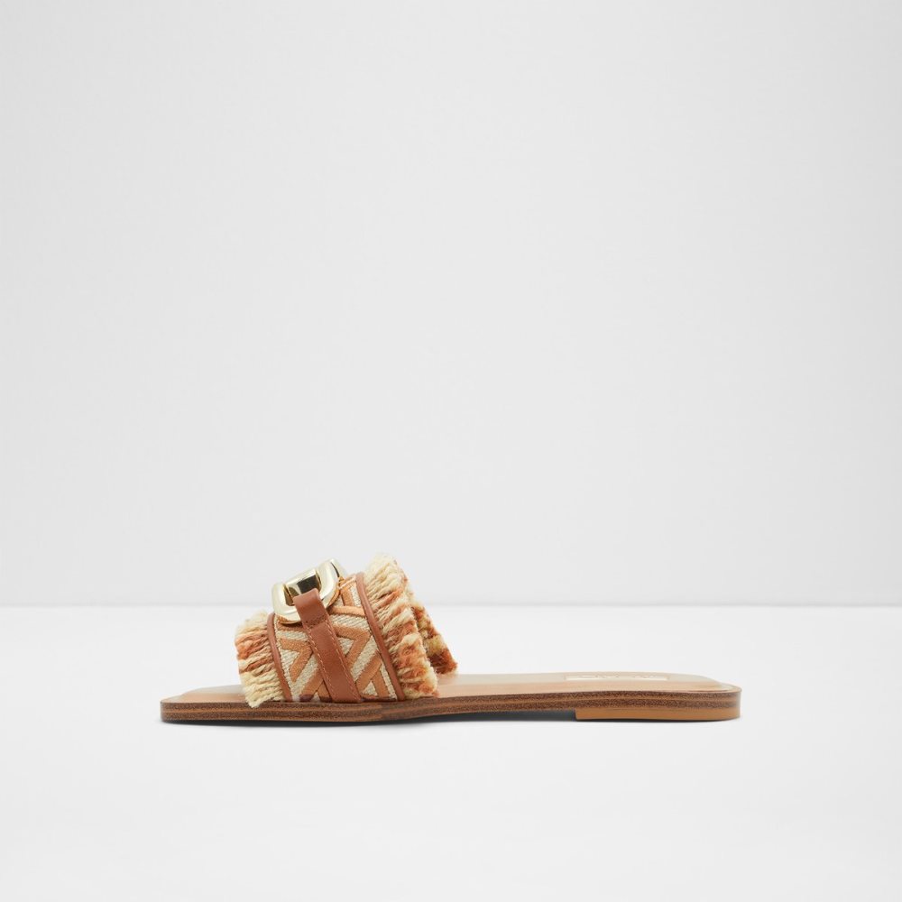 Sandalias Aldo Fringie Chanclas Sandal Marrom | 85RHYBUMZ