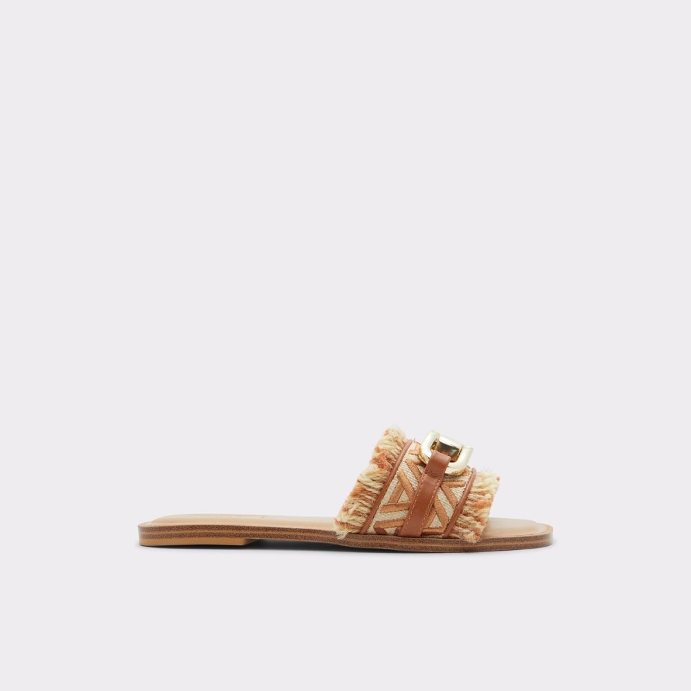 Sandalias Aldo Fringie Chanclas Sandal Marrom | 85RHYBUMZ