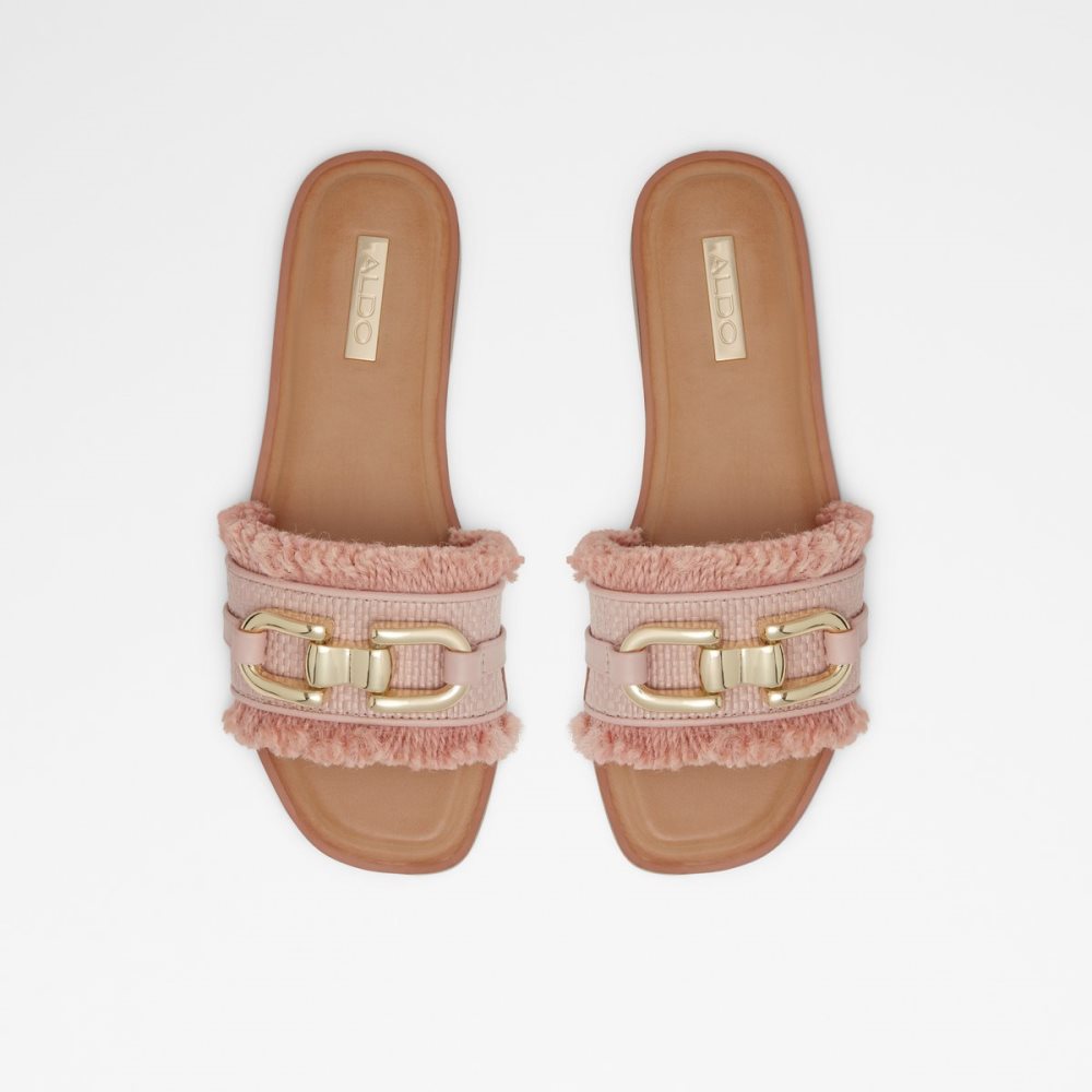 Sandalias Aldo Fringie Chanclas Sandal Rosas Claro | 73KQWPVFR