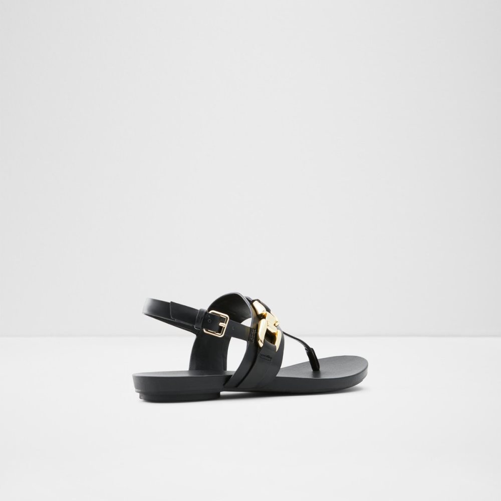 Sandalias Aldo Gannamaryn T-strap Sandal Negros | 03LDECGWF