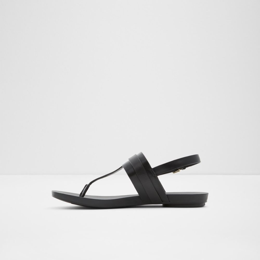 Sandalias Aldo Gannamaryn T-strap Sandal Negros | 03LDECGWF