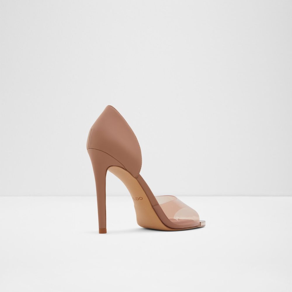 Sandalias Aldo Gwendassi High Sandal - Stiletto Beige | 74CYQXZDB