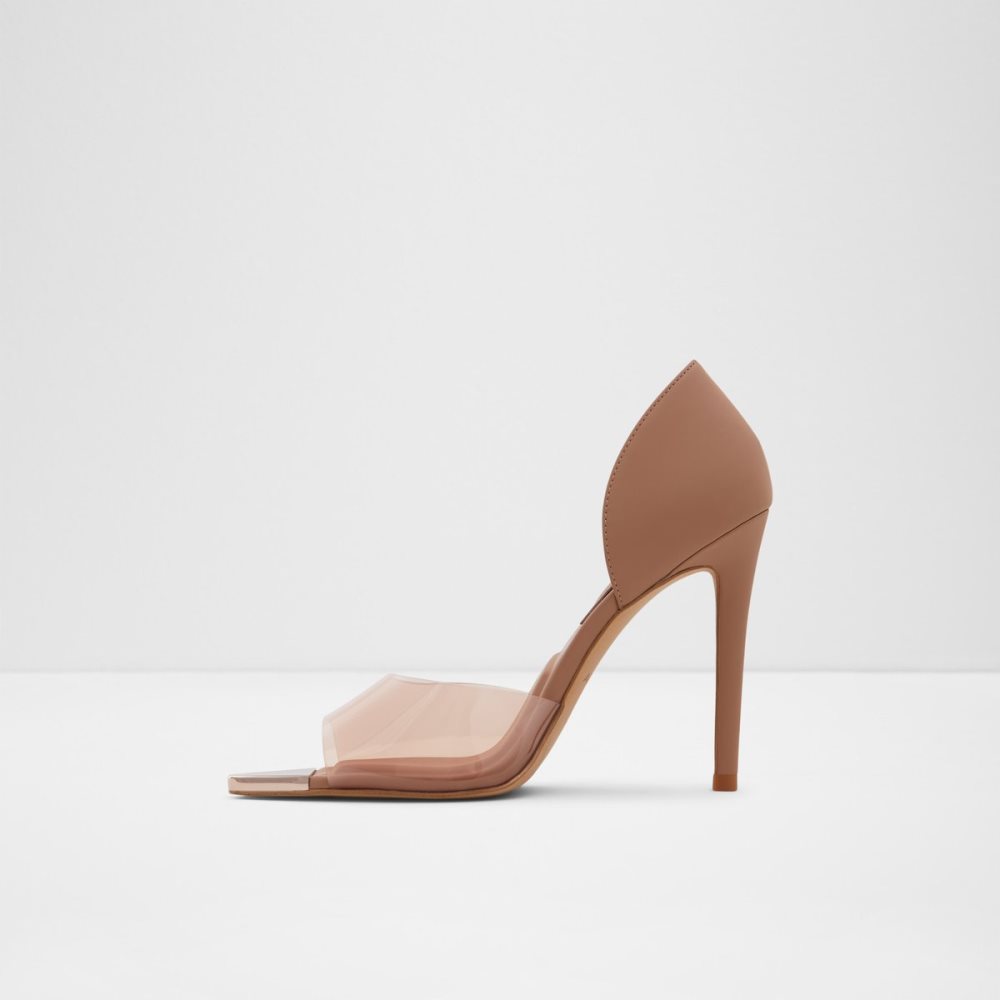 Sandalias Aldo Gwendassi High Sandal - Stiletto Beige | 74CYQXZDB