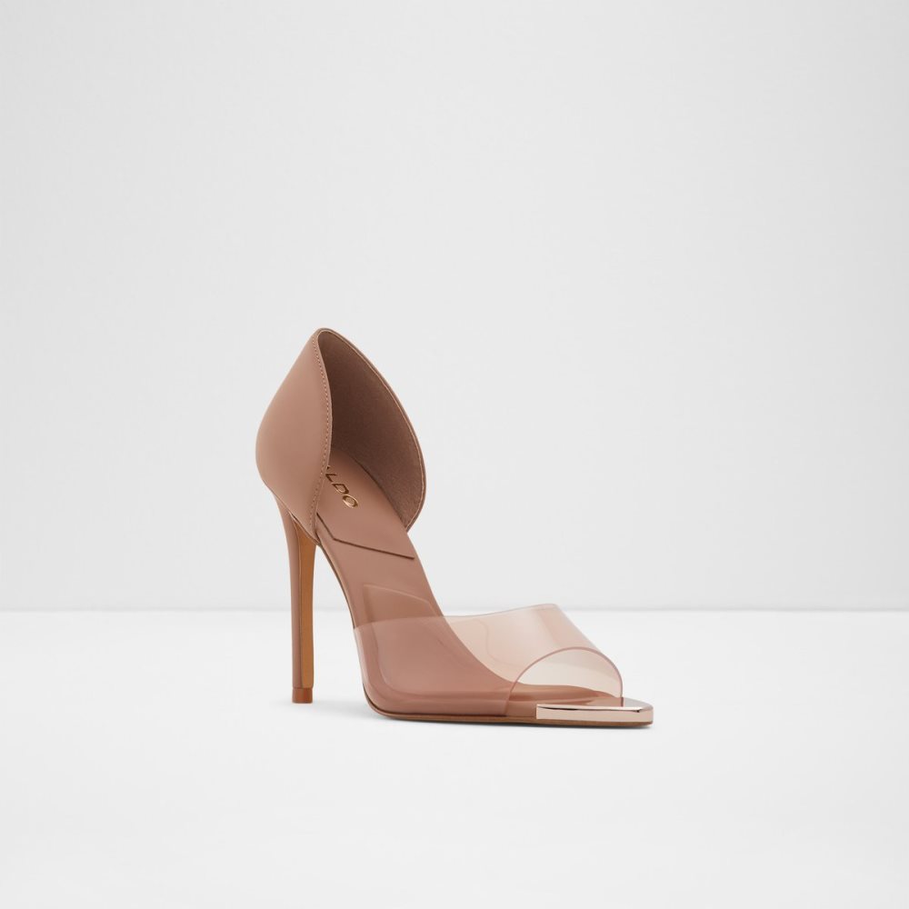 Sandalias Aldo Gwendassi High Sandal - Stiletto Beige | 74CYQXZDB