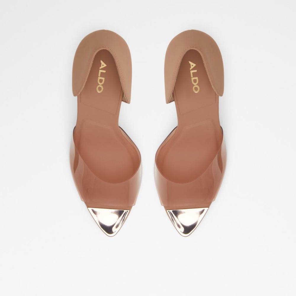 Sandalias Aldo Gwendassi High Sandal - Stiletto Beige | 74CYQXZDB