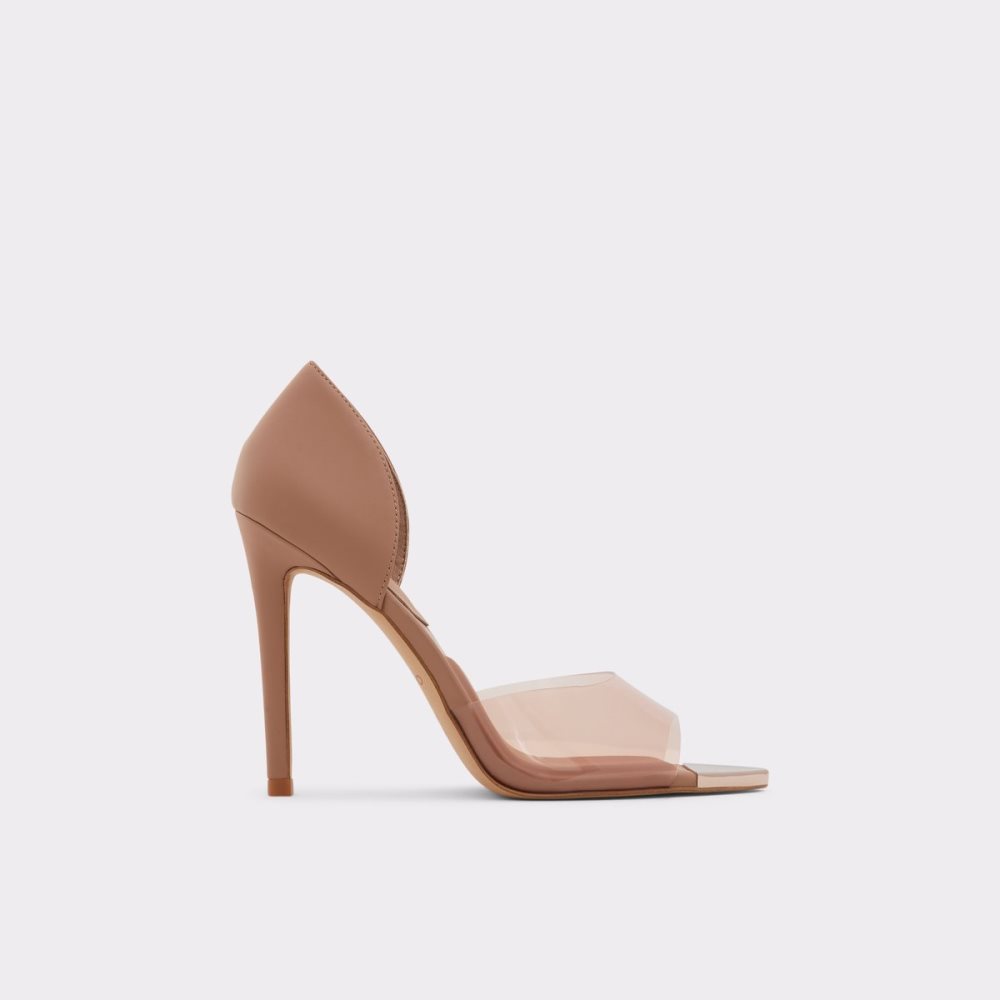 Sandalias Aldo Gwendassi High Sandal - Stiletto Beige | 74CYQXZDB