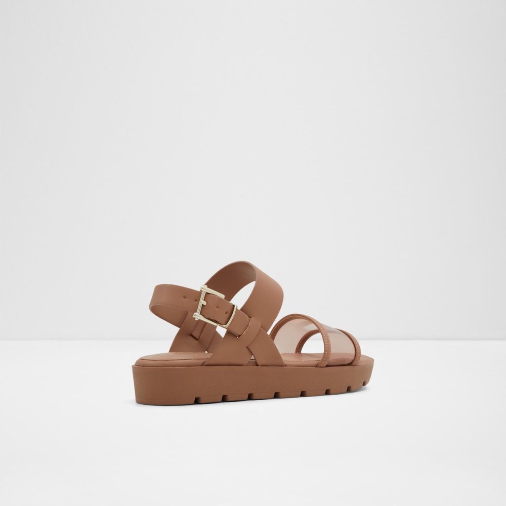 Sandalias Aldo Hailey Planos Sandal - Lug Sole Beige | 84BAPJNXF