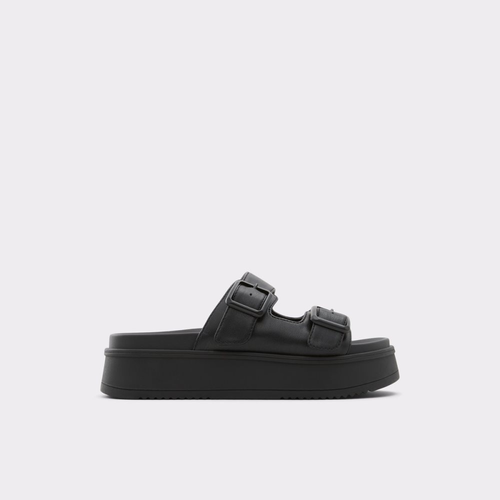 Sandalias Aldo Jika Chanclas Sandal - Flatform Negros | 28NGMHXRV