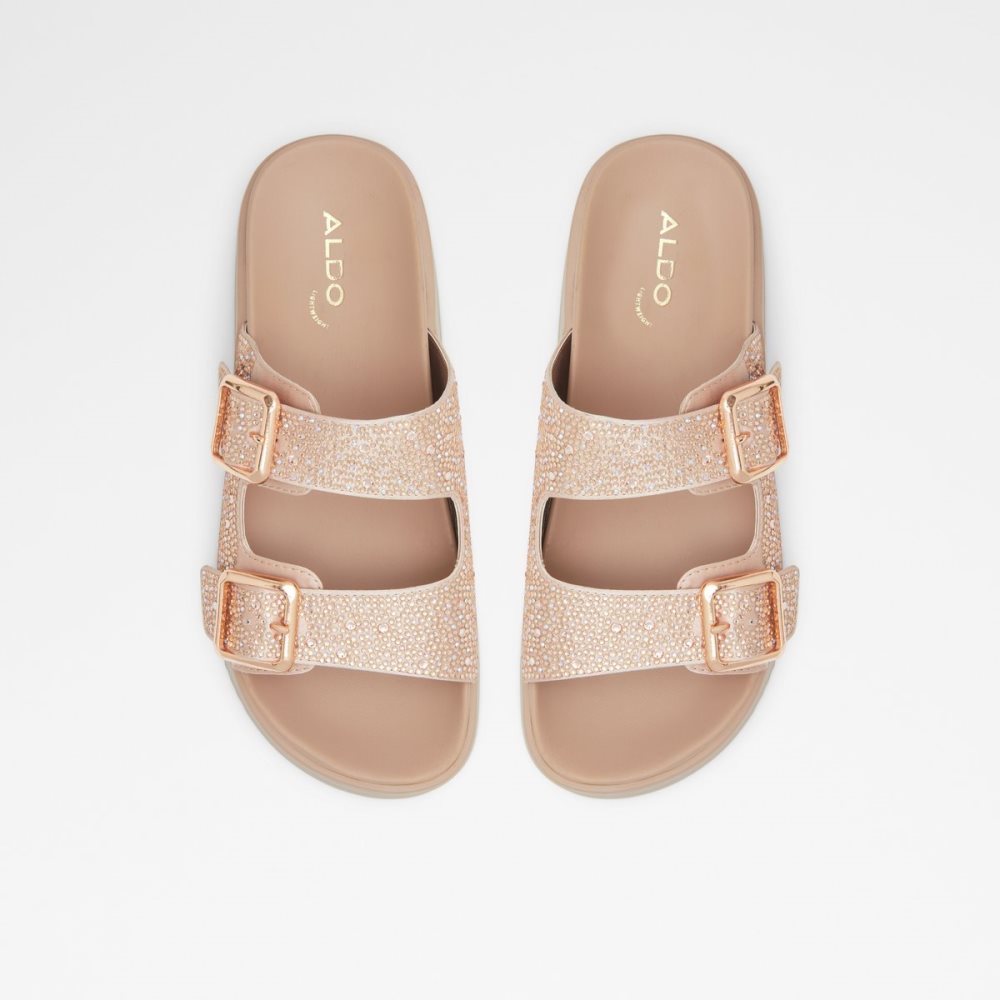 Sandalias Aldo Jika Chanclas Sandal - Flatform Rosas Dorados | 80KATOEXJ