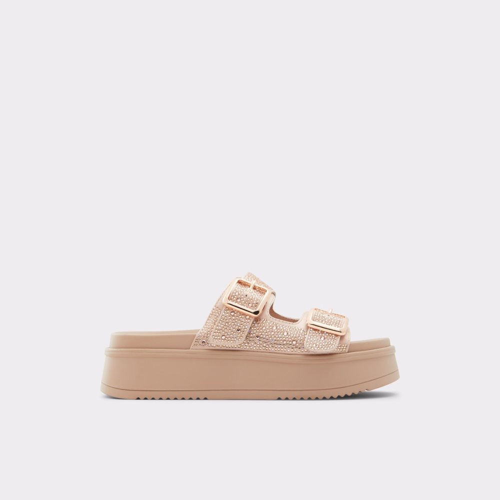 Sandalias Aldo Jika Chanclas Sandal - Flatform Rosas Dorados | 80KATOEXJ