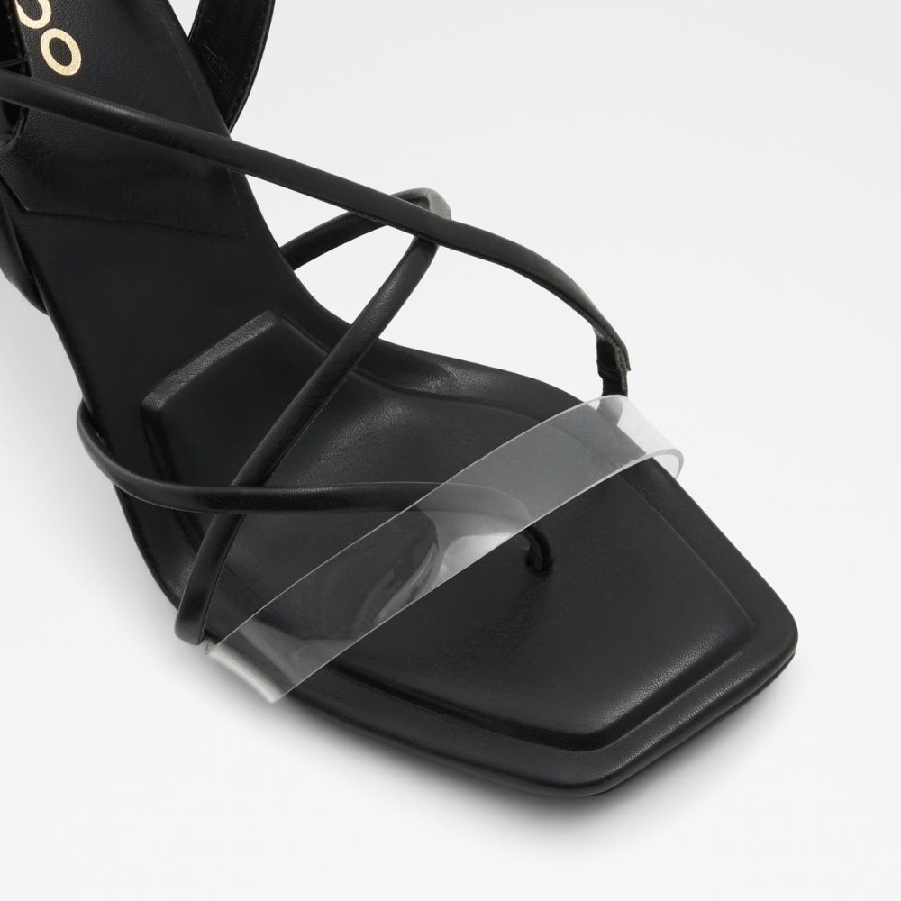 Sandalias Aldo Juliet Tanga Sandal Negros | 69OTLJEZU