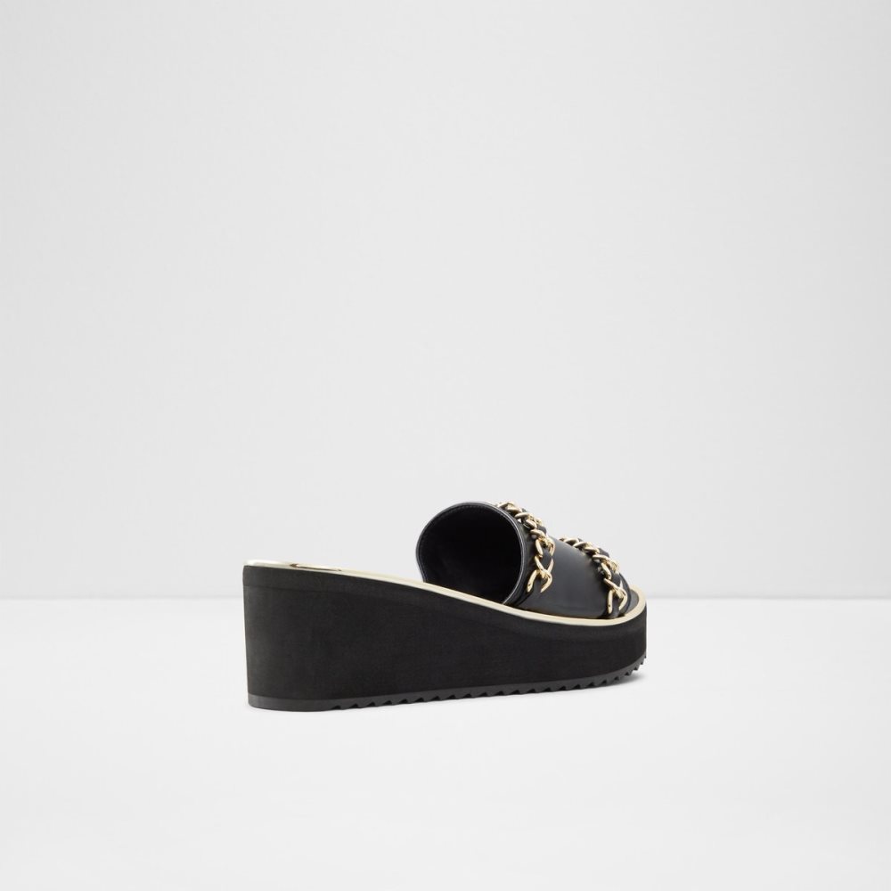 Sandalias Aldo Kaerratlan Chanclas Sandal - Wedge Negros | 28DUANXKY