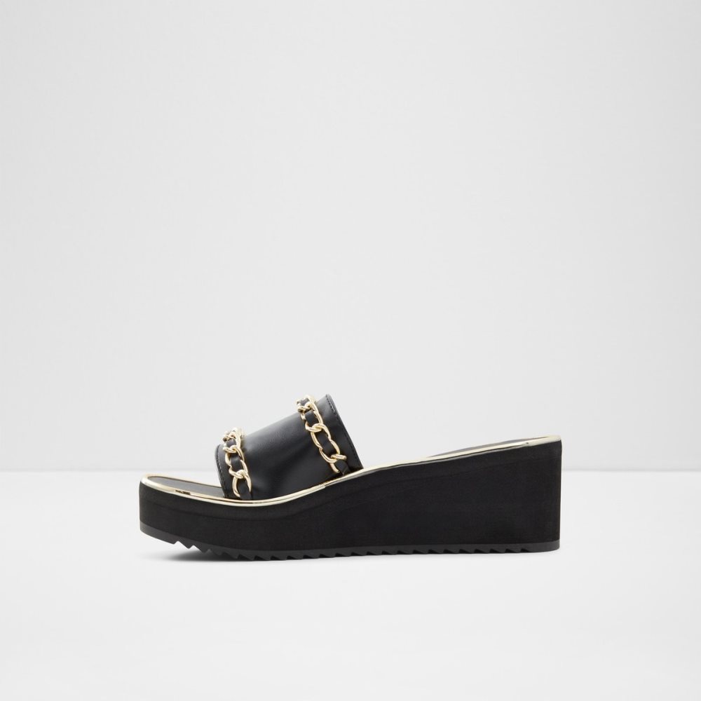 Sandalias Aldo Kaerratlan Chanclas Sandal - Wedge Negros | 28DUANXKY