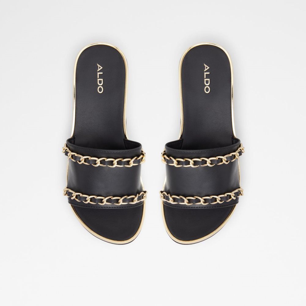 Sandalias Aldo Kaerratlan Chanclas Sandal - Wedge Negros | 28DUANXKY