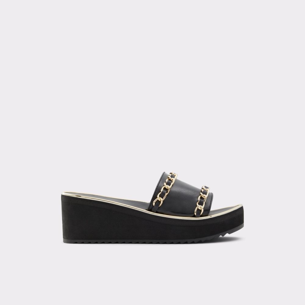 Sandalias Aldo Kaerratlan Chanclas Sandal - Wedge Negros | 28DUANXKY