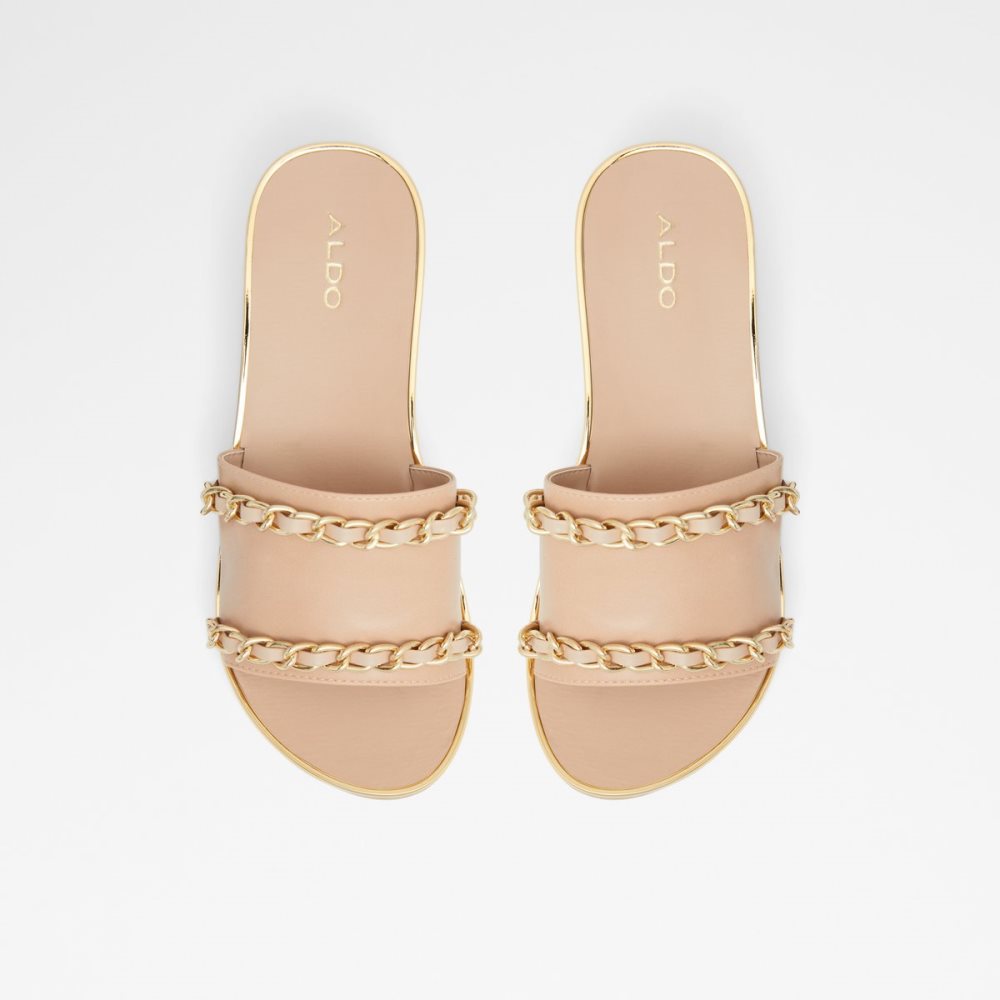 Sandalias Aldo Kaerratlan Chanclas Sandal - Wedge Beige | 61ZGWUSDH