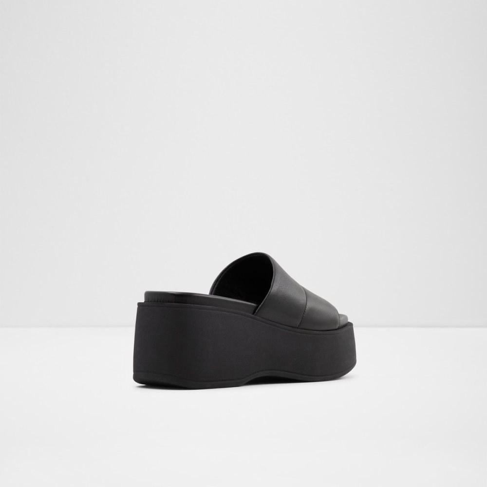 Sandalias Aldo Libby Wedge Sandal - Wedge Negros | 27BFTHAQL