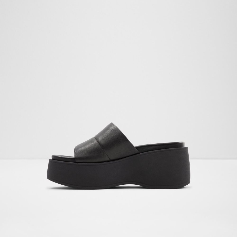 Sandalias Aldo Libby Wedge Sandal - Wedge Negros | 27BFTHAQL