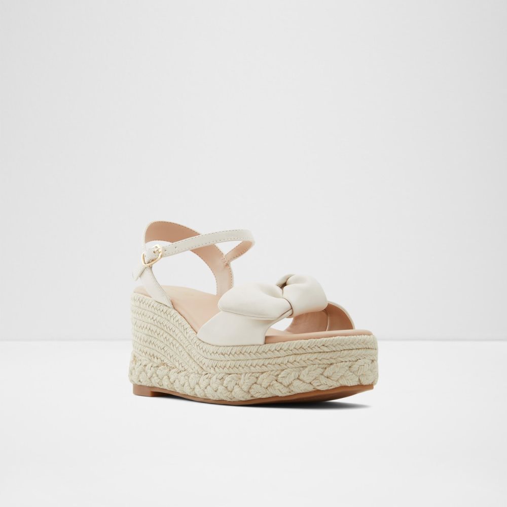 Sandalias Aldo Macrama Wedge Sandal - Wedge Blancos | 90EILWDAU