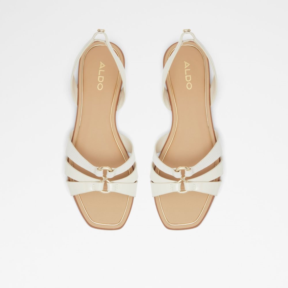 Sandalias Aldo Marassi Sling Back Sandal Blancos | 50KQFJABZ