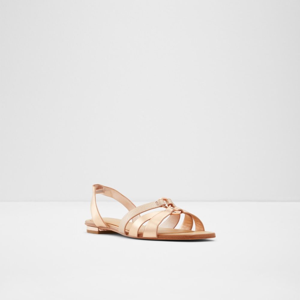 Sandalias Aldo Marassi Sling Back Sandal Rosas Dorados | 65ILSGTMW