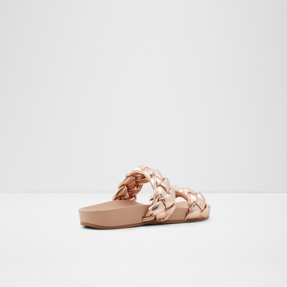 Sandalias Aldo Oaka Chanclas Sandal Rosas Dorados | 96KNIAHMU