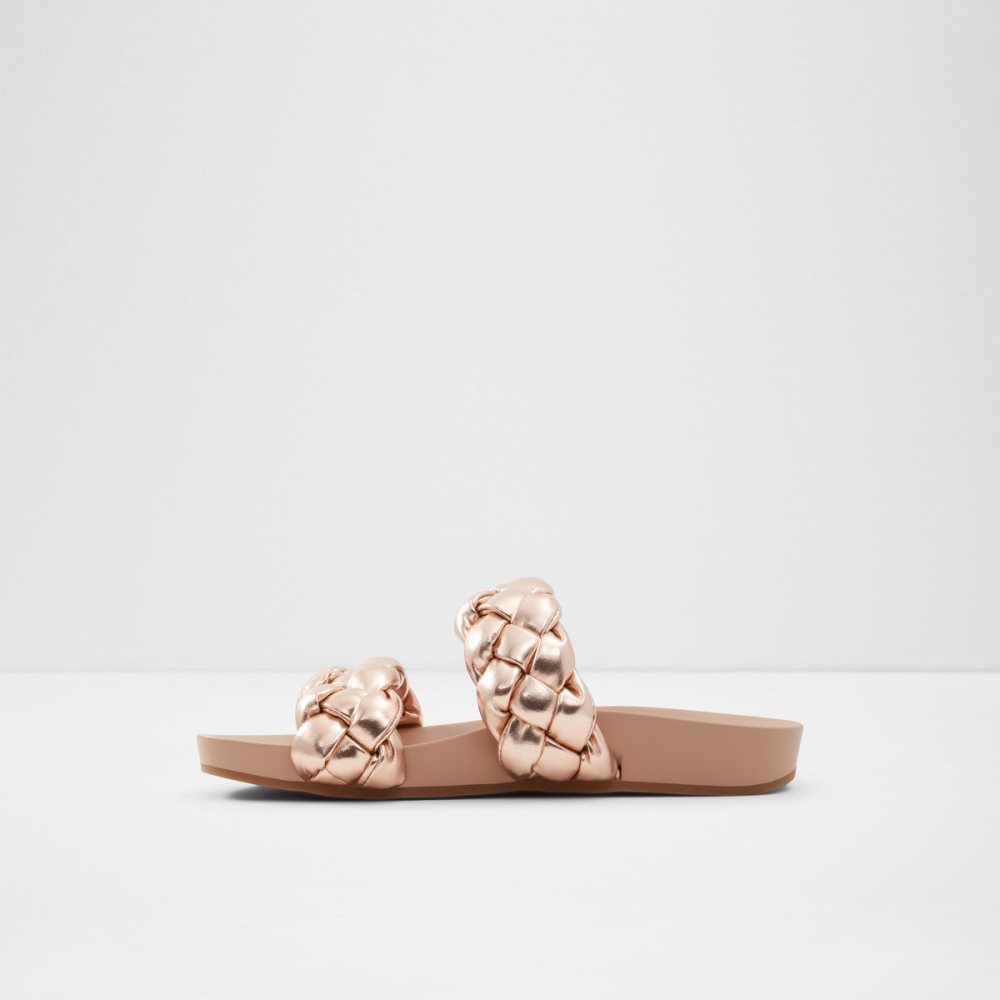 Sandalias Aldo Oaka Chanclas Sandal Rosas Dorados | 96KNIAHMU