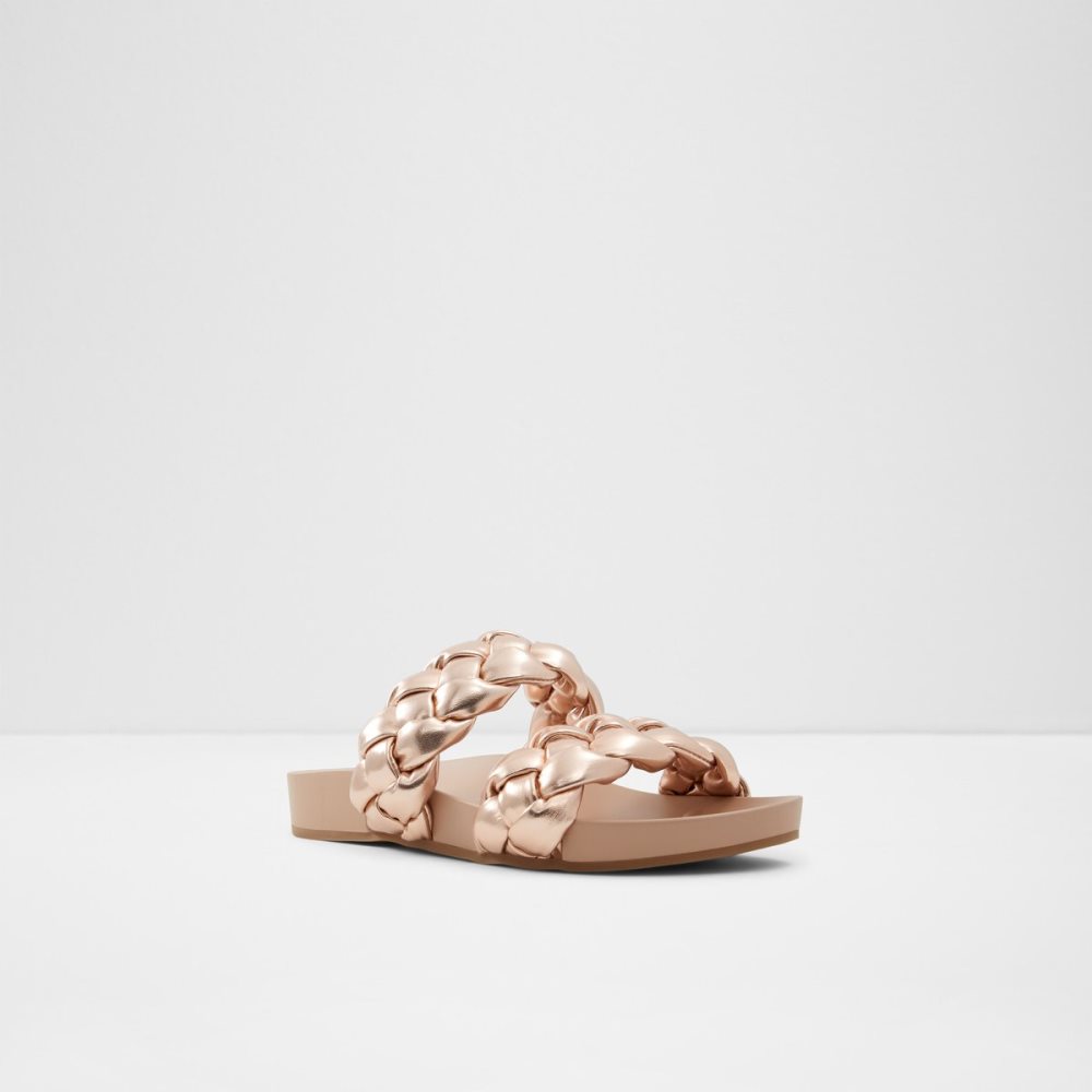 Sandalias Aldo Oaka Chanclas Sandal Rosas Dorados | 96KNIAHMU