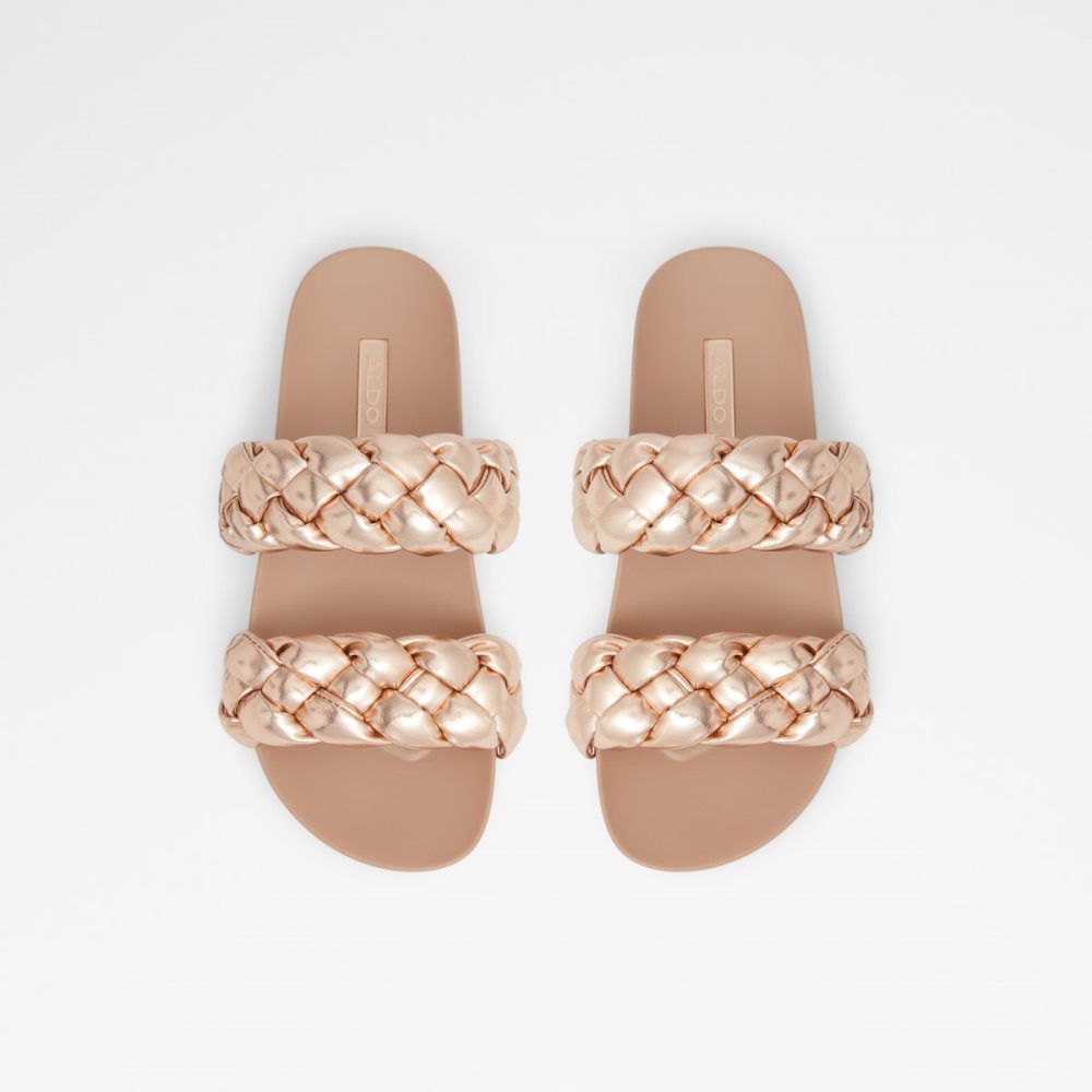 Sandalias Aldo Oaka Chanclas Sandal Rosas Dorados | 96KNIAHMU