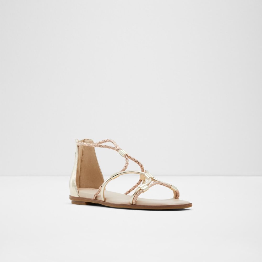 Sandalias Aldo Oceriwenflex Tiras Planos Sandal Metal Multicolor | 07ZXQIOWK