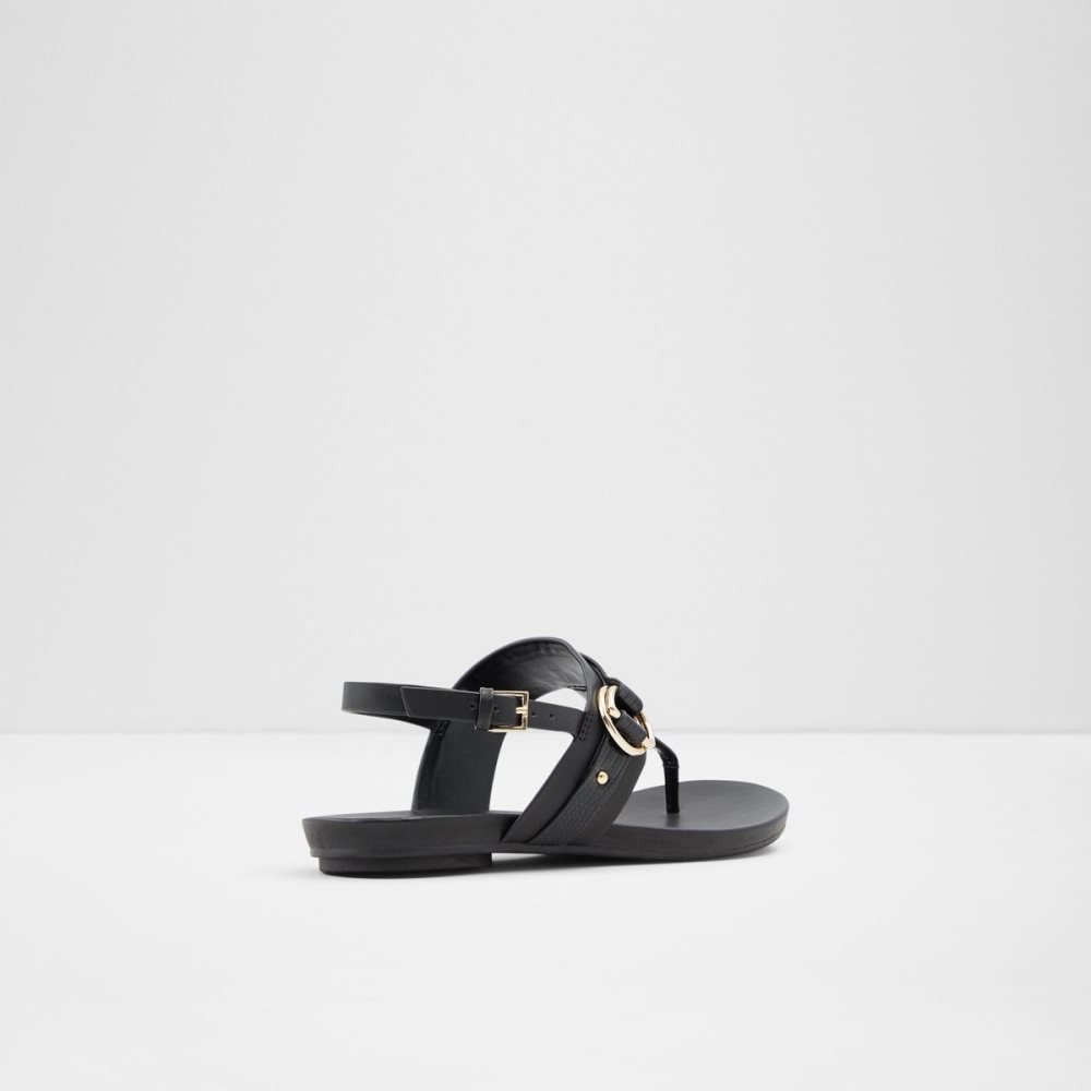 Sandalias Aldo Pandra Tanga Sandal Negros | 16UMXSOIP