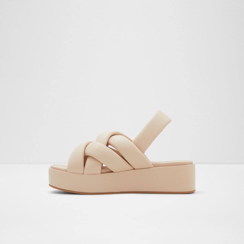 Sandalias Aldo Phoebie Sling Back Sandal - Beige | 98GLPFTUI