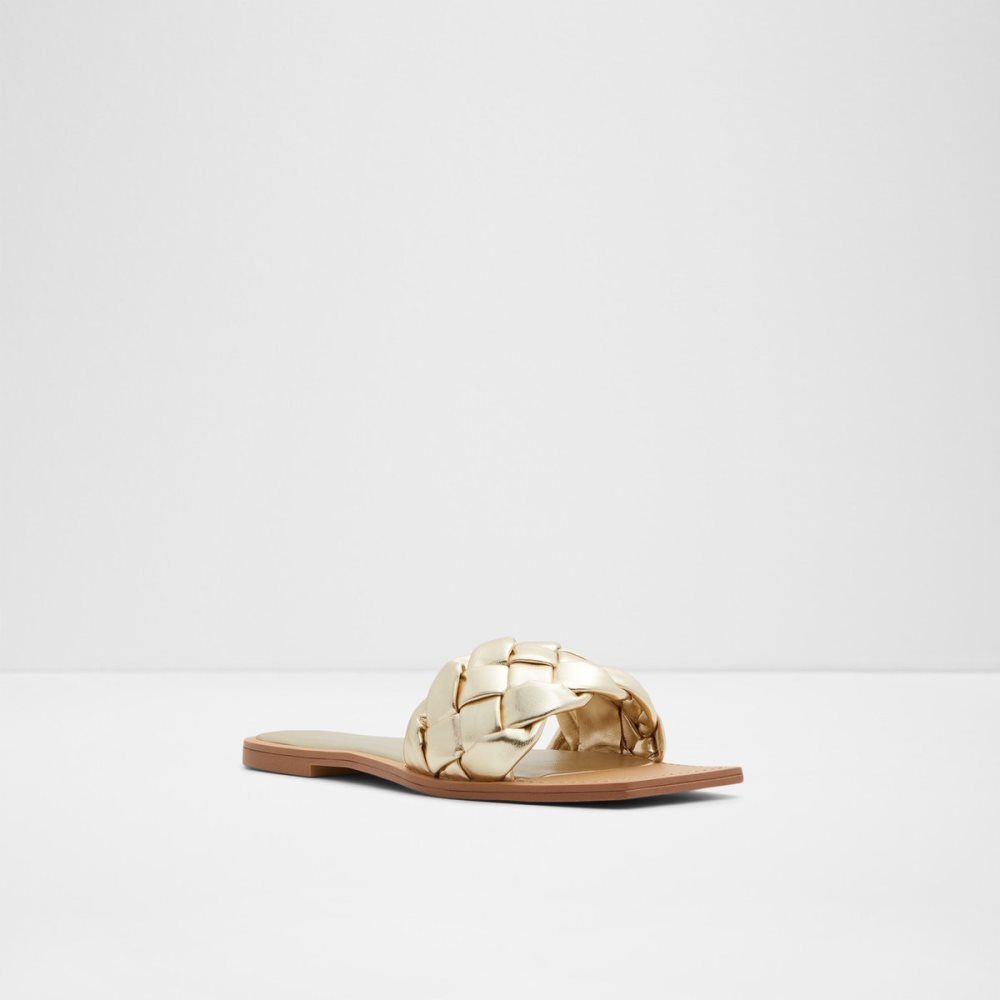 Sandalias Aldo Poets Chanclas Sandal Dorados | 96YMADXJT