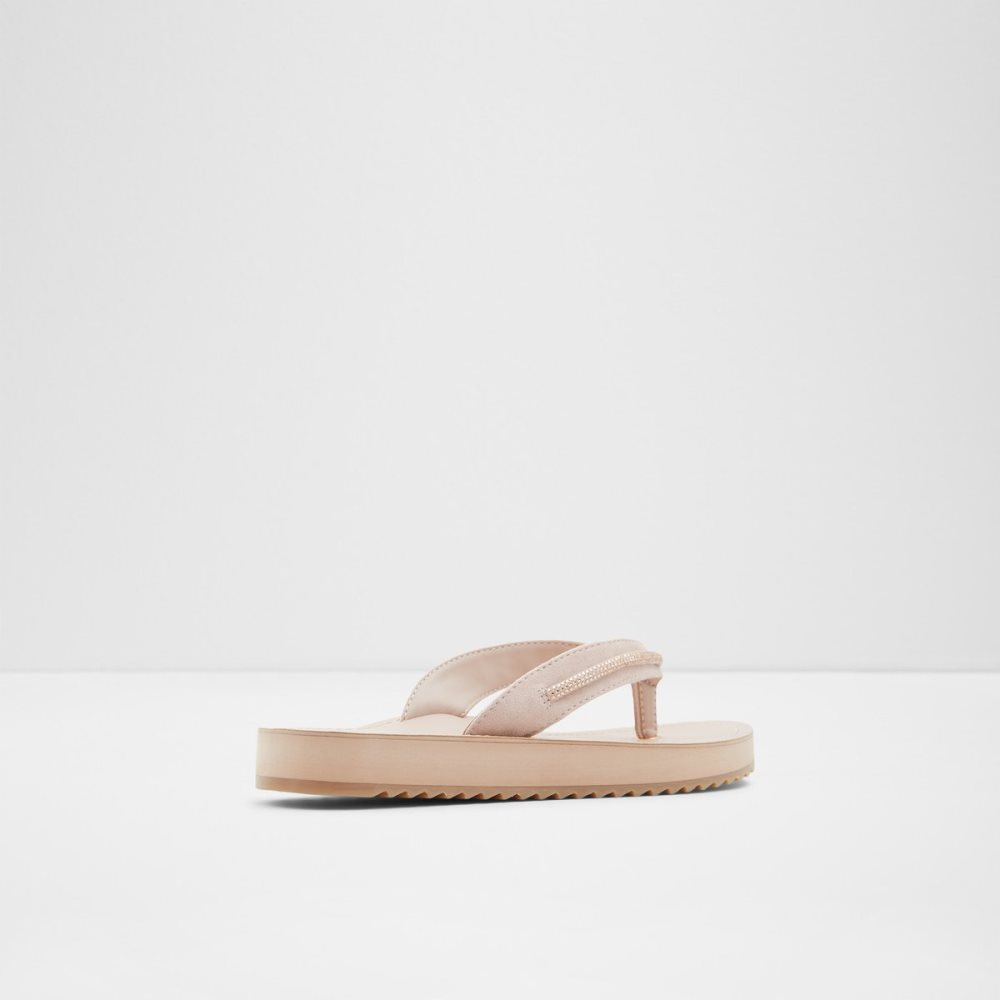 Sandalias Aldo Polo Flip Flops Rosas Dorados | 42MWYAROB