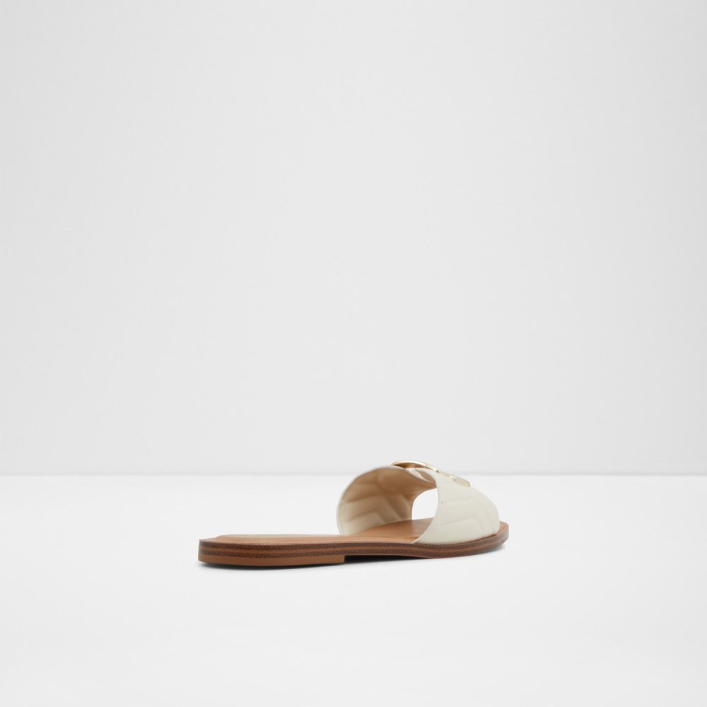 Sandalias Aldo Qelajar Chanclas Sandal Blancos | 49CUDYEWV